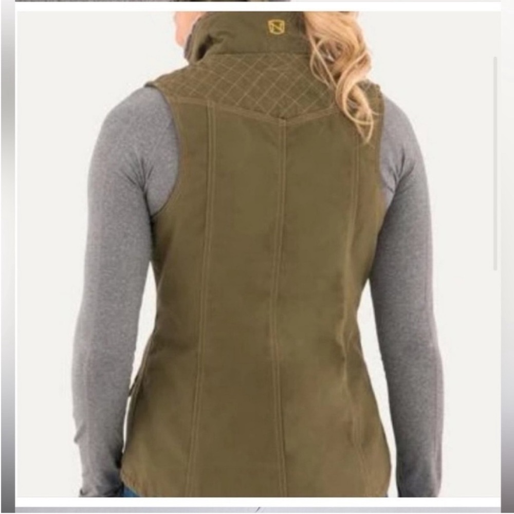 Noble Outfitters Purple Canvas Vest with Faux Fur - Picture 11 of 12